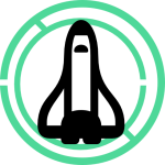 Icon representing cyber security consultancy for the space industry